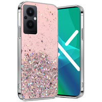 Θήκη για Oppo Reno7 Lite 5G, Glittery, ροζ