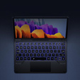 Θήκη πληκτρολογίου για Samsung Galaxy Tab S9 / S9 FE, Dexnor Magnetic Keyboard Touchpad, μαύρη