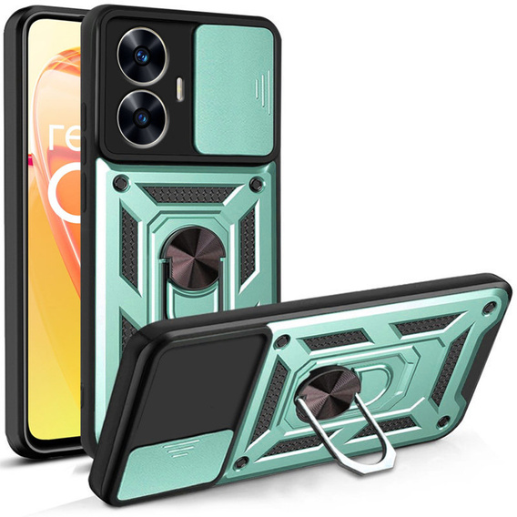 Θήκη για Realme C55, CamShield Slide, πράσινο