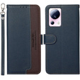 Θήκη με πτερύγιο για Xiaomi 13 Lite, KHAZNEH RFID, μπλε / καφέ