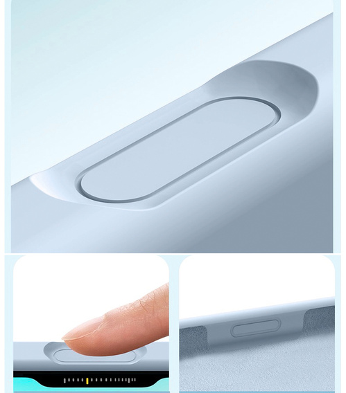 Θήκη σιλικόνης για iPhone 17 Pro, για MagSafe, αντικραδασμική, μπλε