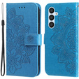 Θήκη με πτερύγιο για Samsung Galaxy A54 5G, Mandala Flower, μπλε