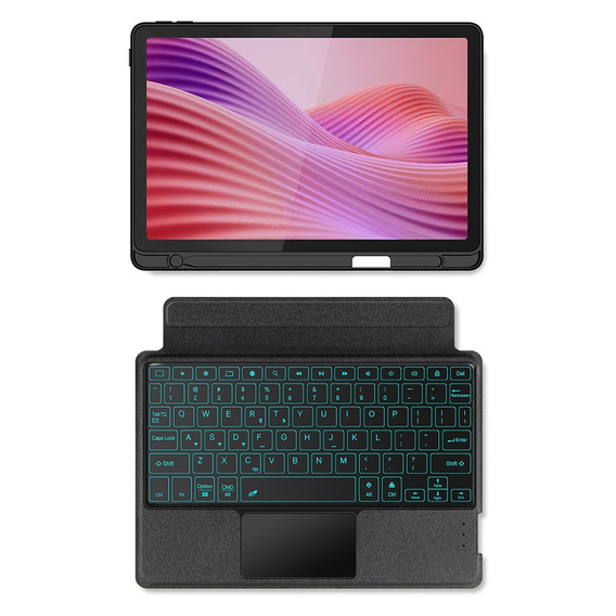 Θήκη + πληκτρολόγιο Lenovo Tab Plus, μαύρη