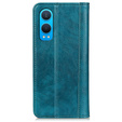 θήκη με πτερύγιο για OnePlus Nord CE4 Lite, Split Leather, πράσινη