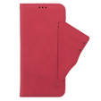 Θήκη με πτερύγιο για Oppo A79 5G, Card Slot, κόκκινη