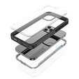 Θήκη για iPhone 12/12 Pro, Shockproof, με μεμβράνη, μαύρη