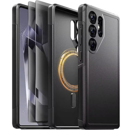 Θήκη για Samsung Galaxy S25 Ultra, Tongate MECH Series Clip, μαύρη