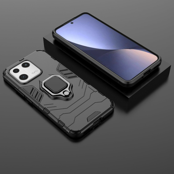 Θήκη για Xiaomi 13, Kickstand Ring, μαύρη