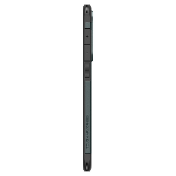 θήκη Spigen για Samsung Galaxy A36 5G, Tough Armor Mag Mag MagSafe, μαύρη + μετριασμένο γυαλί 9H