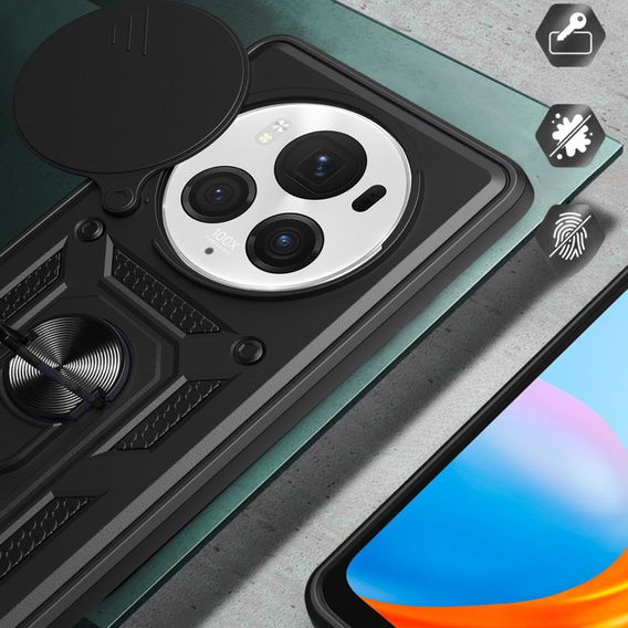 Θήκη για Honor Magic 6 Pro 5G, CamShield Slide, μαύρη