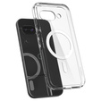 Θήκη MagSafe Spigen για Google Pixel 9A, Ultra Hybrid, διαφανής / λευκή + Μετριασμένο γυαλί 9H