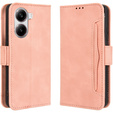 Θήκη με πτερύγιο για Xiaomi Poco X7 Pro 5G, Card Slot, ροζ