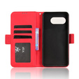 Θήκη με πτερύγιο για T Phone 3 5G, Card Slot, κόκκινη