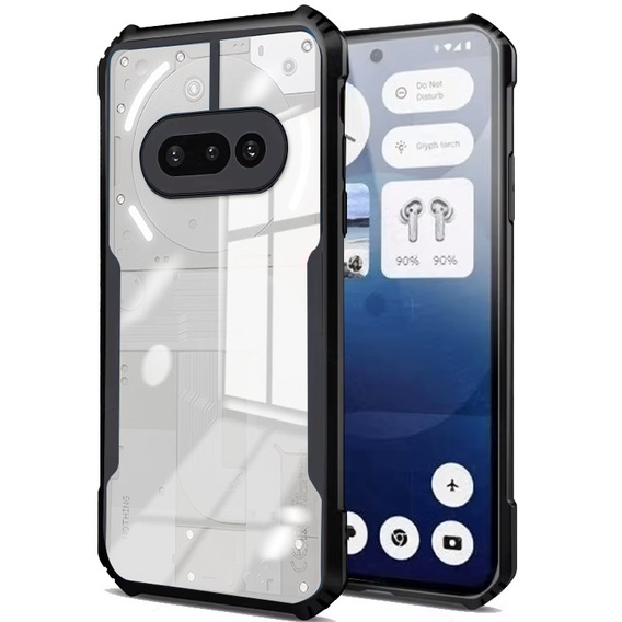 Θήκη για Nothing Phone 3A, AntiDrop Hybrid, μαύρη