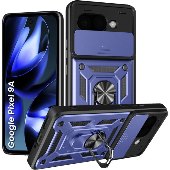 Θήκη για Google Pixel 9A, CamShield Slide, μπλε