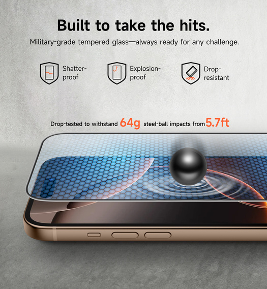 2x SURITCH γυαλί για iPhone 16 Pro Max