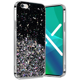 Θήκη για iPhone 6/6s 4.7, Glittery, μαύρη