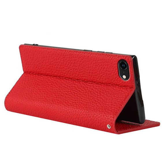 Δερμάτινη θήκη για iPhone 7/8/SE 2020/SE 2022, ERBORD Grain Leather, κόκκινη