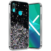 Θήκη για Huawei Y6 2019 / Honor 8A, Glittery, μαύρη