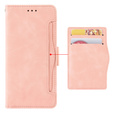 Θήκη με πτερύγιο για Xiaomi Redmi Note 13 Pro+, Card Slot, ροζ