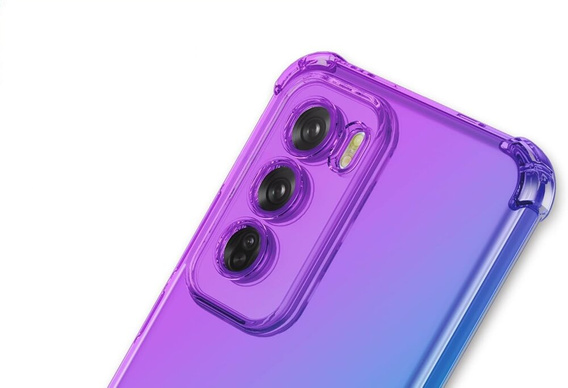 θήκη για το Oppo Reno 12, Gradient Dropproof, Μωβ / μπλε