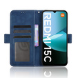 Θήκη με πτερύγιο για Xiaomi Redmi 15C 4G/LTE, Card Slot, σκούρο μπλε