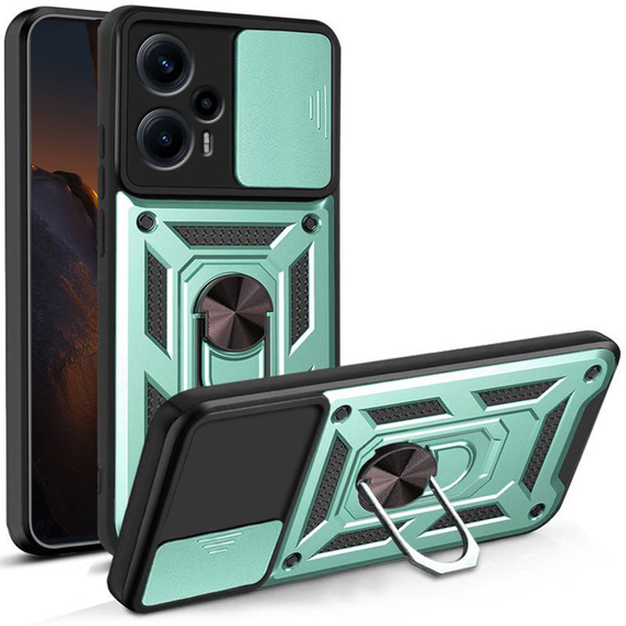 Θήκη για Xiaomi Poco F5, CamShield Slide, πράσινο