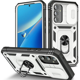 Θήκη για Samsung Galaxy A54 5G, CamShield Slide, λευκό / μαύρο