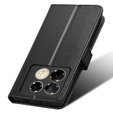 Θήκη με πτερύγιο για Infinix Note 40 Pro, Wallet Smart Magnet, μαύρη