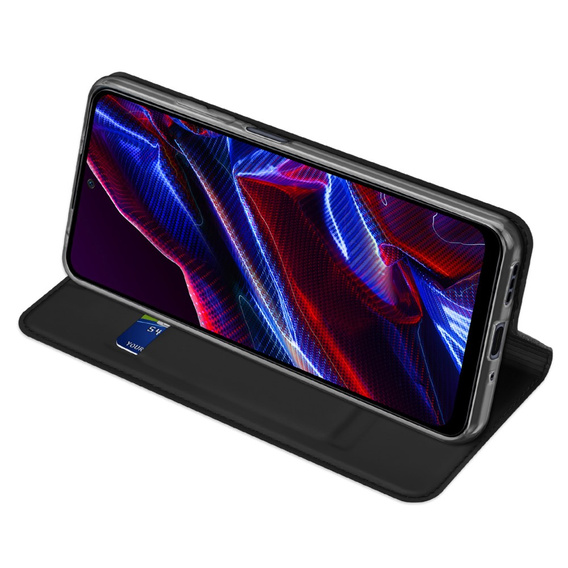 Dux Ducis Θήκη για Xiaomi Redmi Note 12 5G / POCO X5 5G, Skinpro, μαύρη