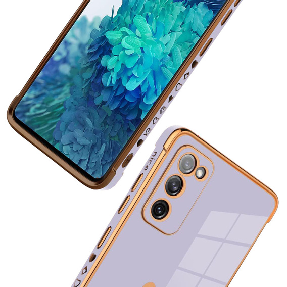 Θήκη για Samsung Galaxy S20 FE, Electro heart, μωβ