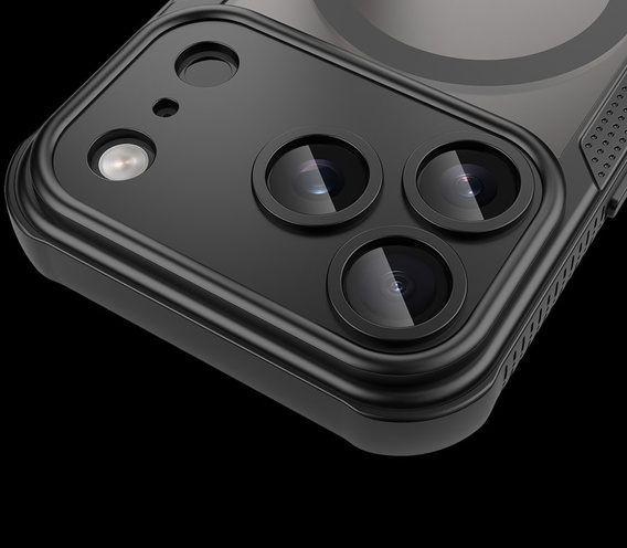 Θήκη για iPhone 17 Pro, για MagSafe, θωρακισμένη, μαύρη