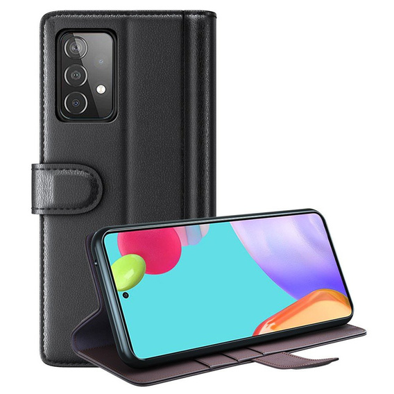 θήκη με πτερύγιο για Samsung Galaxy A52 / A52s, Split Leather, μπλε
