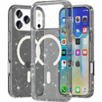 Θήκη για iPhone 17 Pro Max, για MagSafe, με λάμψη - ημιδιαφανές μαύρο
