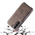 Θήκη με πτερύγιο για Samsung Galaxy S23, ERBORD Retro, καφέ