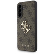 GUESS Θήκη για Samsung Galaxy A56 5G, 4G Big Metal Logo, καφέ