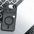 Θήκη για Nothing Phone 3 5G, για MagSafe, ERBORD Μatt Case, μαύρη