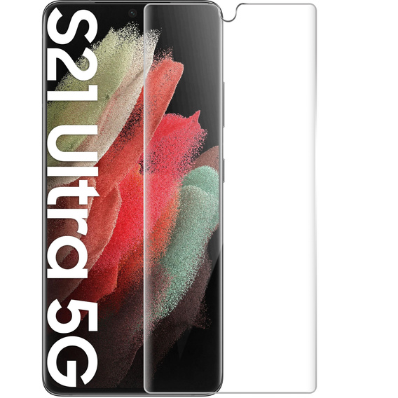 2x Κεραμικό υβριδικό γυαλί ERBORD για Samsung Galaxy S21 Ultra
