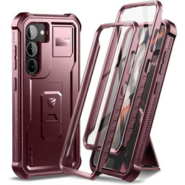 Θωρακισμένη θήκη για Samsung Galaxy S23, Dexnor Full Body (Two Frames), κόκκινη