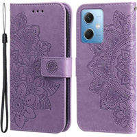 Θήκη με πτερύγιο για Xiaomi Redmi Note 12 5G / POCO X5 5G, Mandala Flower, μωβ