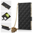 Αναδιπλούμενη θήκη για Samsung Galaxy S23 Ultra, GKK Mirror Wallet, μαύρη