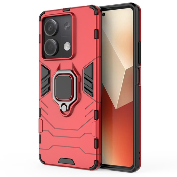 Θήκη για Xiaomi Redmi Note 13 5G, Kickstand Ring, κόκκινη