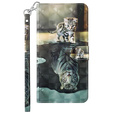 Θήκη με πτερύγιο για Xiaomi Redmi 13C / Poco C65, Wallet, Cat & Tiger