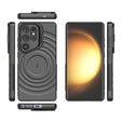 Θήκη για Samsung Galaxy S25 Ultra, Ripple Kickstand, για MagSafe, μαύρη