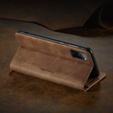 θήκη CASEME για Samsung Galaxy S20 FE, Leather Wallet Case, καφέ