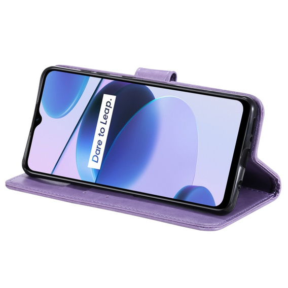 Θήκη με πτερύγιο για Realme C35, Mandala, μπλε