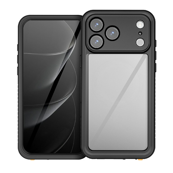 Θήκη για iPhone 17 Pro Max, αδιάβροχη IP68 Redpepper, μαύρο