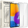 2x Μετριασμένο γυαλί για Samsung Galaxy M52, ERBORD 9H Hard Glass στην οθόνη