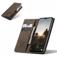 θήκη CASEME για Samsung Galaxy M33 5G, Leather Wallet Case, καφέ
