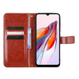 Θήκη με πτερύγιο για Xiaomi Redmi 12C, Crazy Horse Wallet, καφέ